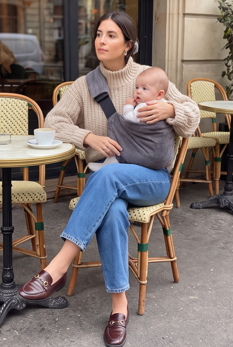 Babboo sling — Antraciet