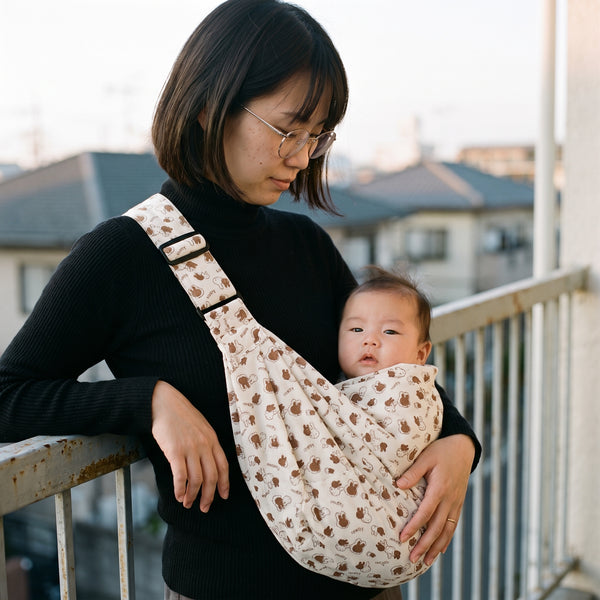 Babboo Air Baby Sling Carrier – Breathable Cotton Ring Sling for Newborns