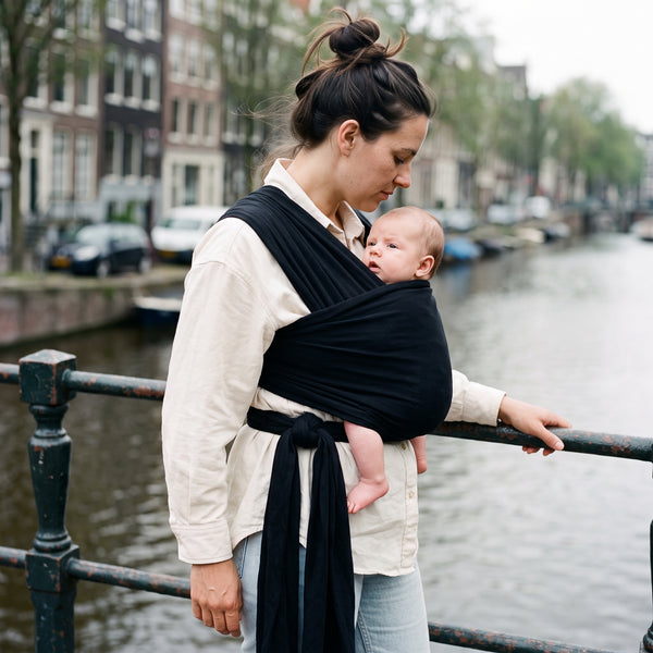 Babboo Wrap Baby Carrier – Stretchy Cotton Wrap Sling, 20 Colours