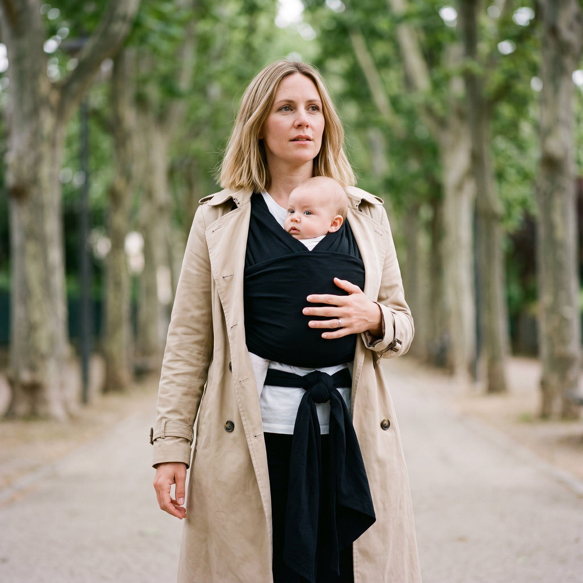 Babboo Wrap Baby Carrier – Stretchy Cotton Wrap Sling, 20 Colours